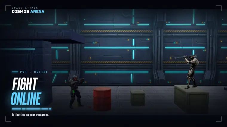 Real-time PvP space battles